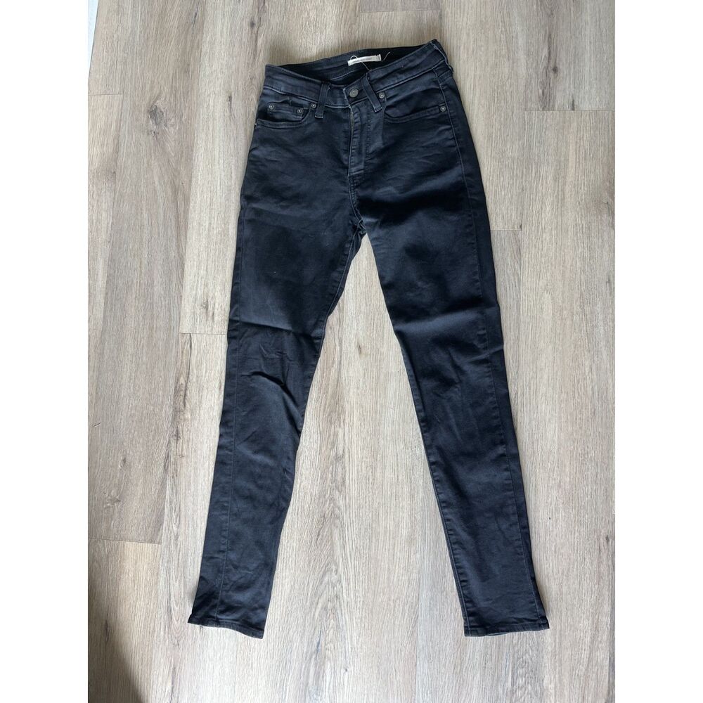 Levi's 721 High Rise Skinny Jeans Black Size 27